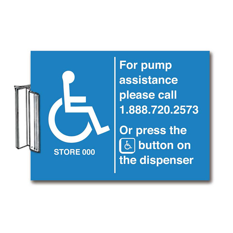 Pump Blade Sign - ADA