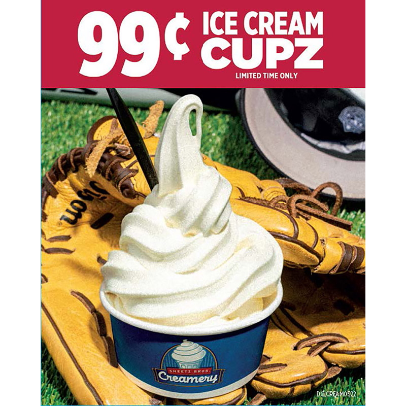 Ice Cream Price Decal - 99?