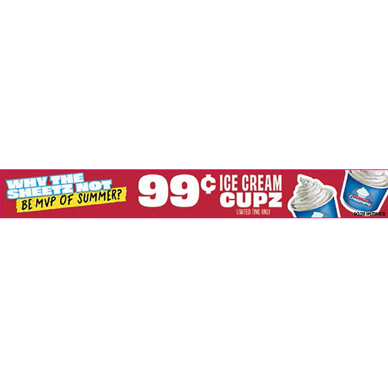 Ice Cream Price Counter Decal- 99?