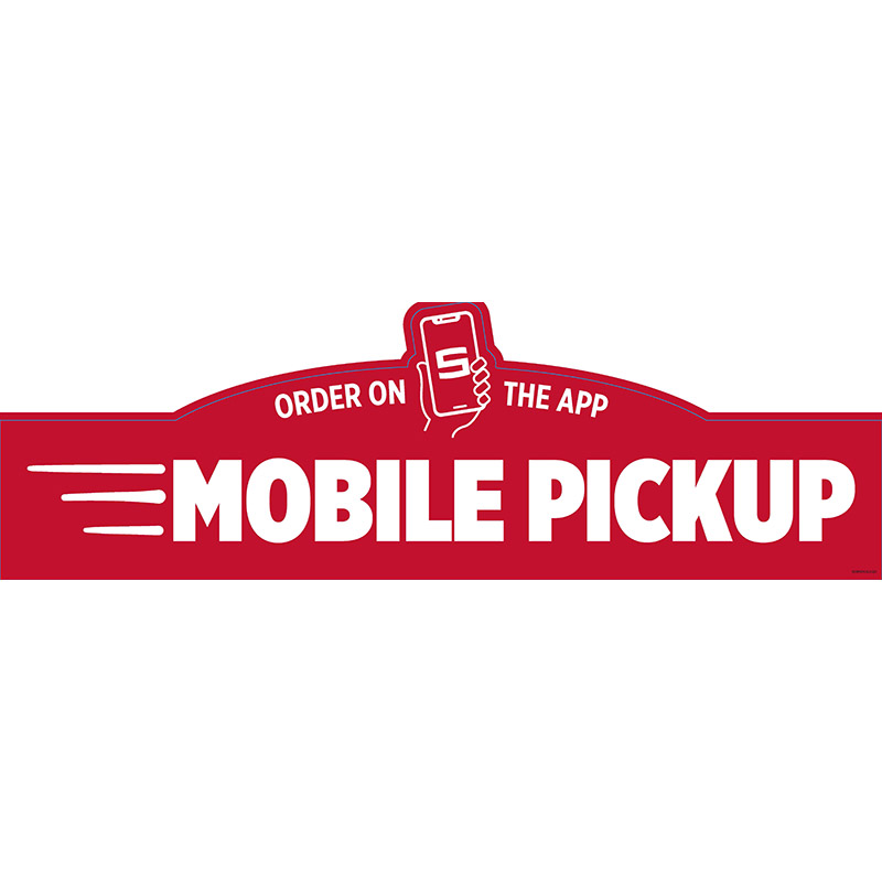 Mobile Order Pick up Rack Sign - Large