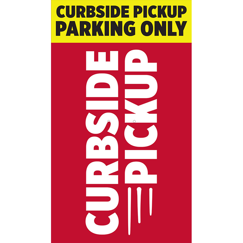 Mini Pole Banner - Curbside Pickup