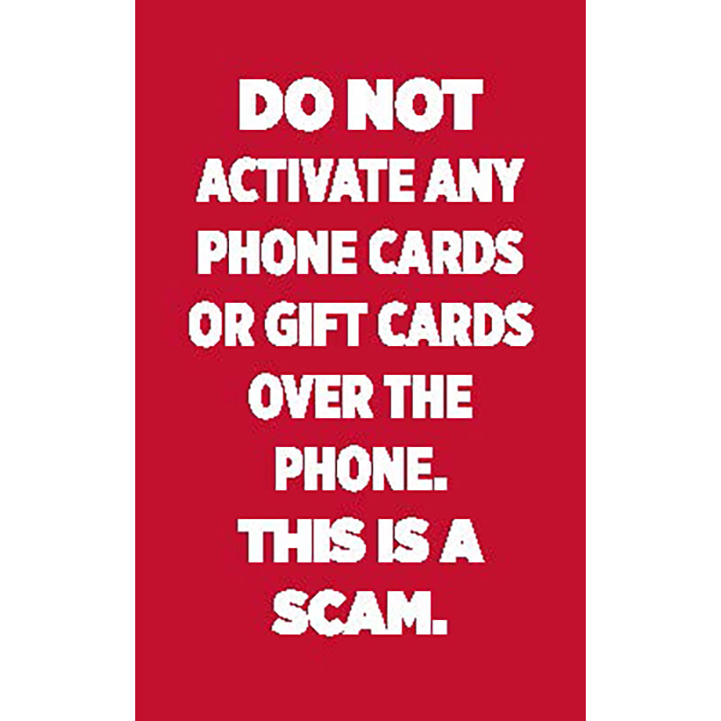 Store Phone Scam Decal Kit