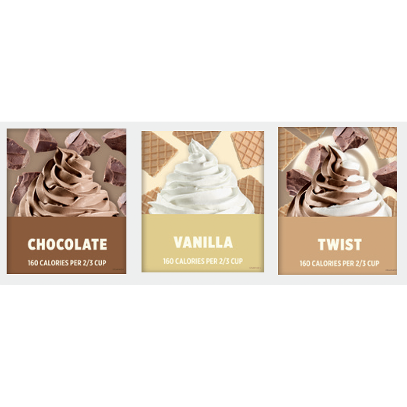 Ice Cream Flavor Tag Set - Choc/Van/Twist